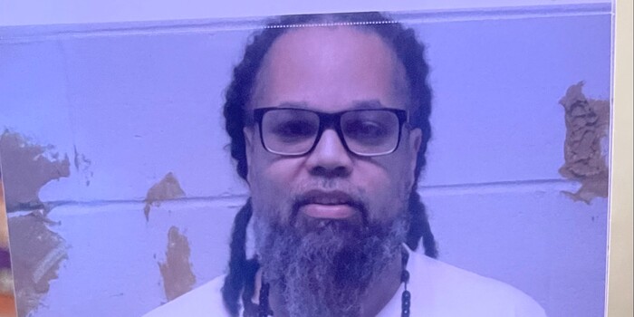 Willie K. Wilkerson, wearing glasses and a white T-shirt, in a photo his family shared on a petition seeking a new trial.